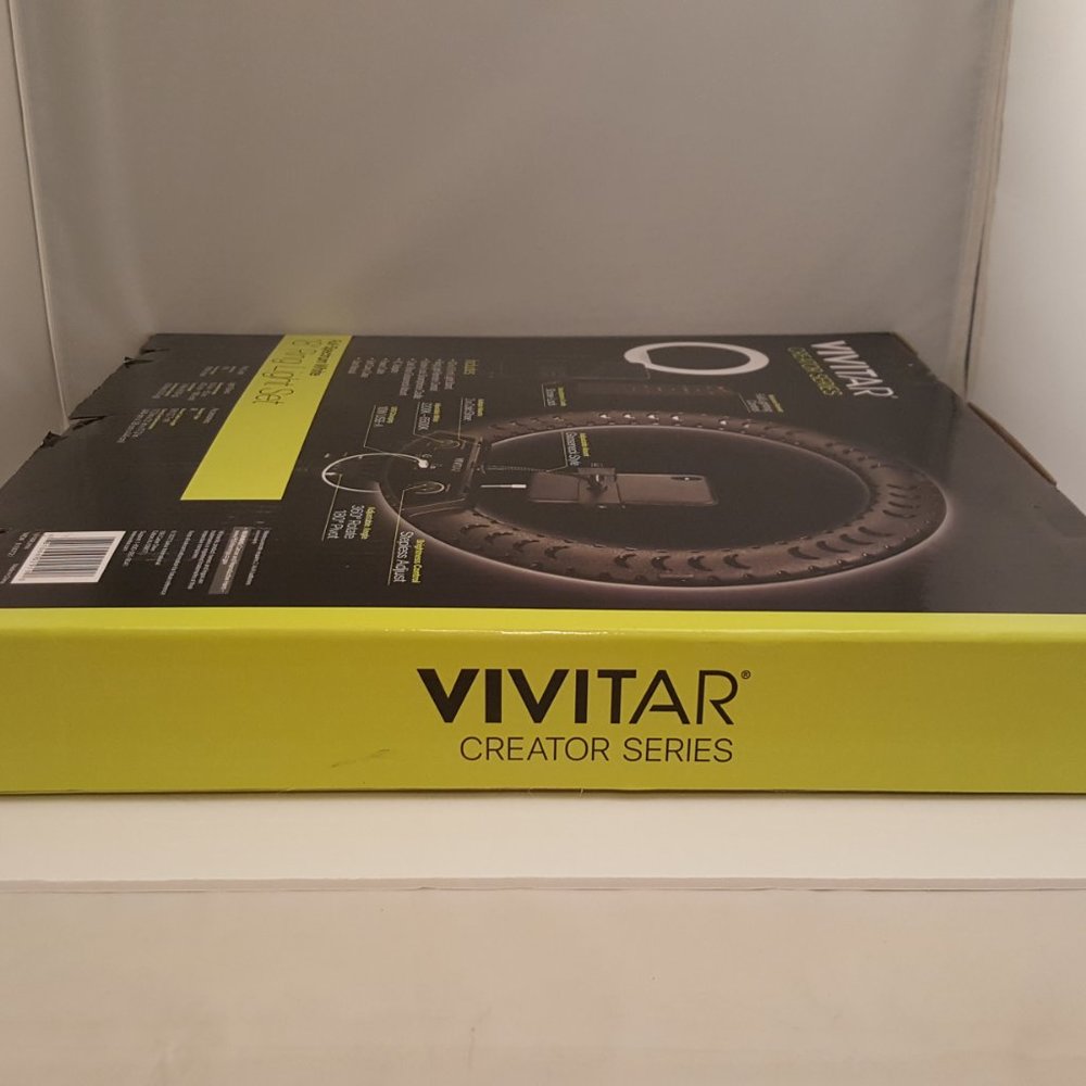 🛑Sold🛑 18" Ring Light Set  Remote Full Spectrum White VIVITAR Creator Ser - Picture 5 of 8
